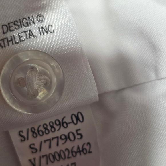 Athleta White Button Down Shirt Long Sleeve Tunic Top Women's Size M - Picture 4 of 7